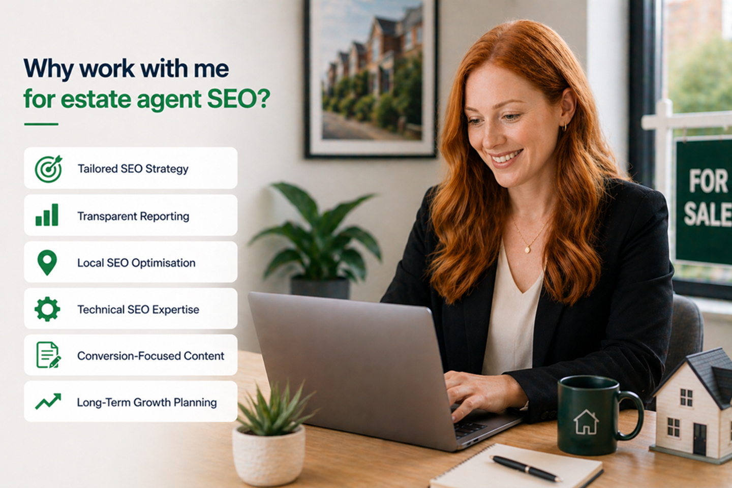 Why Work With Me For Estate Agent SEO?